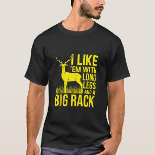 Ich mag Em mit langen Beinen und großer Rackenjagd T-Shirt