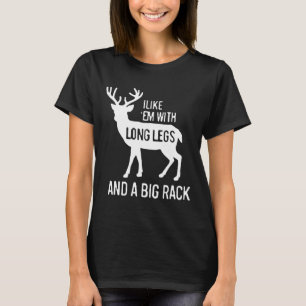 Ich mag Em mit langen Beinen und großer Rackenjagd T-Shirt