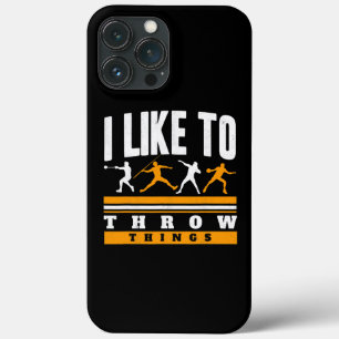 Ich mag es, Dinge zu drehen Track und Field Throwe Case-Mate iPhone Hülle