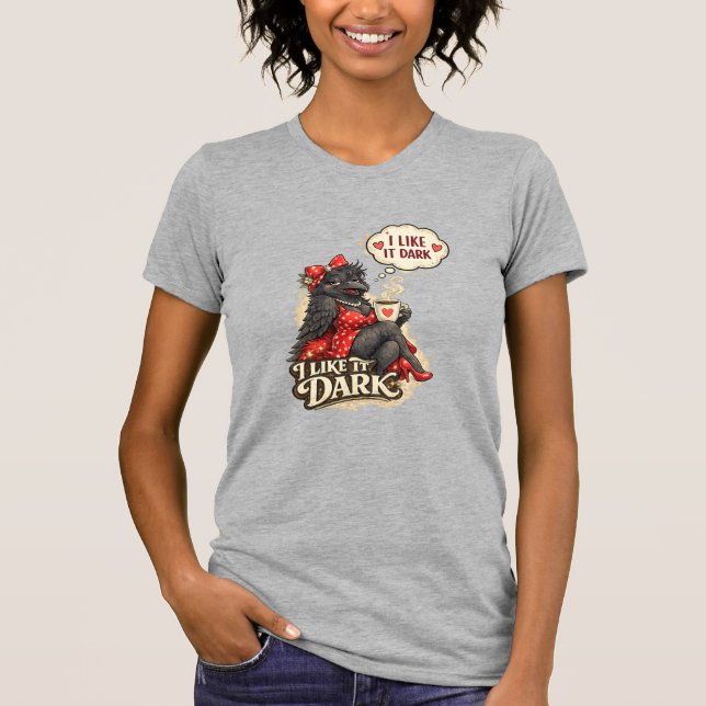 ICH MAG ES DUNKEL T-Shirt (Vorderseite)