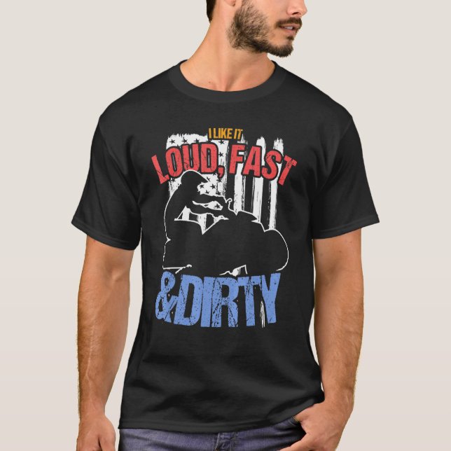 Ich mag es laut schnell und schmutzig für ATV-Kind T-Shirt (Vorderseite)