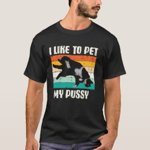 Ich mag es, meine Katze lustig unangebracht Erwach T-Shirt