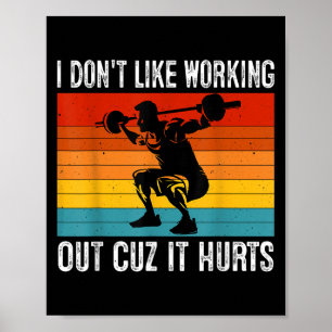 Ich mag es nicht, auszuarbeiten, wenn es lustige W Poster