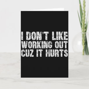 Ich mag es nicht im Fitnessstudio zu trainieren, w Karte