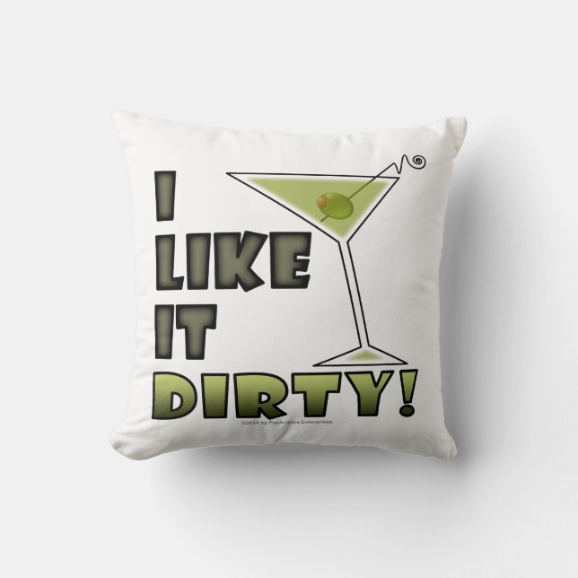 ICH MAG ES SCHMUTZIG! Schmutziger Kissen (Vorderseite)