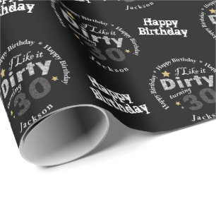 Ich mag es schmutziges drehen30% pipe% 30. geschenkpapier