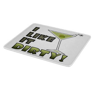 ICH MAG ES SCHWER! Dirty Martini Cocktail Spaß Schneidebrett