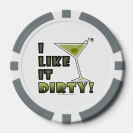 ICH MAG ES SCHWER! Dirty Martini Spaß Pokerchips