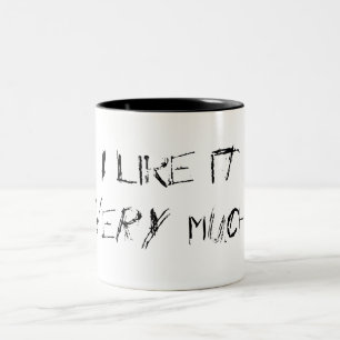 Ich mag es SEHR! Zweifarbige Tasse