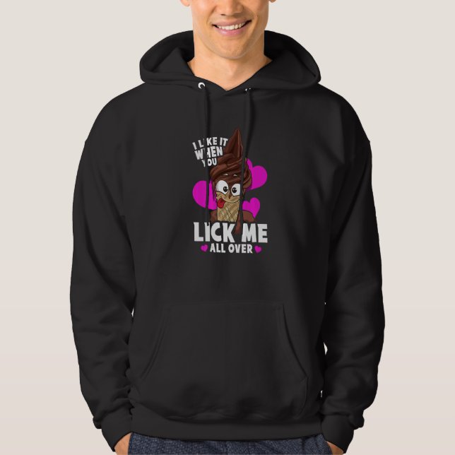 Ich mag es, wenn du mich in einem üblen Pub leckst Hoodie (Vorderseite)