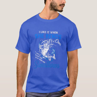 Ich mag es, wenn sie über den Funny Fishing Fisher T-Shirt