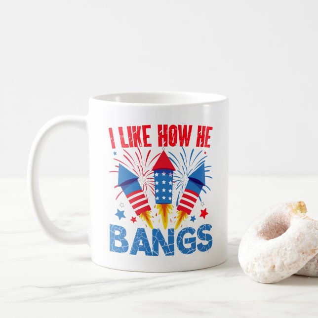 Ich mag es, wie er Couple Matching Family Wiederse Kaffeetasse (Mit Donut)