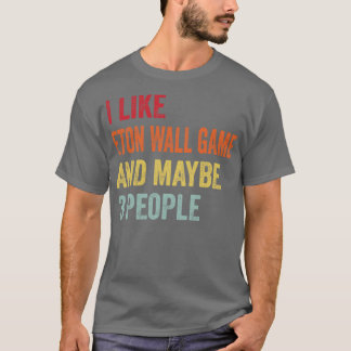 Ich mag Eton Wall Game vielleicht 3 Leute T-Shirt