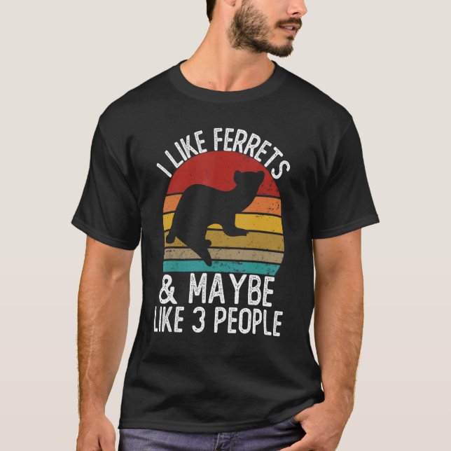 Ich mag Ferrtes und vielleicht wie 3 Leute Shirts  (Vorderseite)