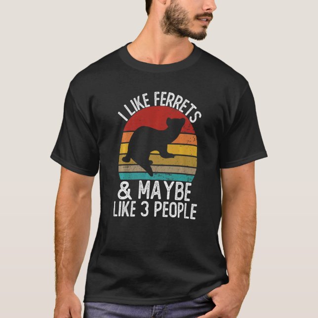 Ich mag Ferrtes und vielleicht wie 3 Leute Shirts  (Vorderseite)