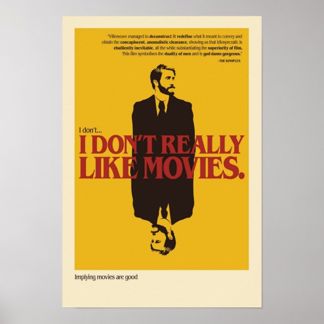 Ich mag Filme nicht wirklich The Movie Poster (Vorne)