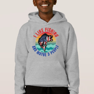ICH MAG FISCHEN UND VIELLEICHT 3 PERSONEN HOODIE