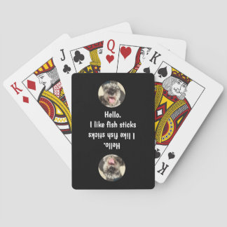 Ich mag Fischstäbchen Spielkarten