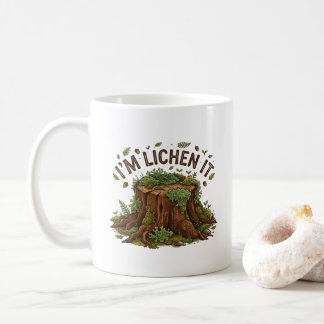 Ich mag Flechten – Lustiger Pflanzenwitz Kaffeetasse