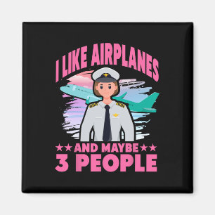 Ich mag Flugzeuge und vielleicht 3 Leute Magnet