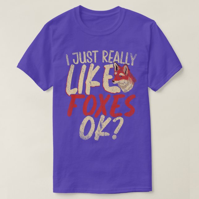 Ich mag Foes Ok Forest Animal Funny Fo T-Shirt (Design vorne)