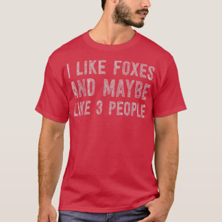 Ich mag Foten und vielleicht 3 Leute T-Shirt