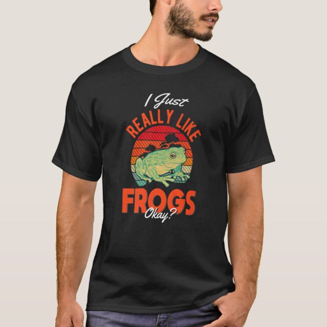 Ich mag Frosch 1 T-Shirt (Vorderseite)