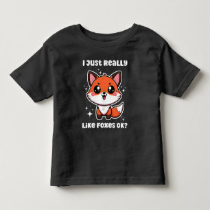 Ich mag Füchse einfach nur. Niedlich Fox-Geschenk Kleinkind T-shirt