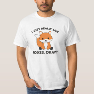 Ich mag Füchse einfach wie Funny Fox T-Shirt