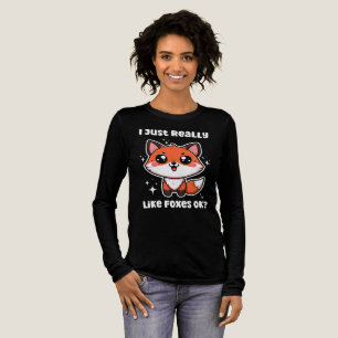 Ich mag Füchse einfach wirklich ok? Süßes Fuchs-Ge Tri-Blend Shirt