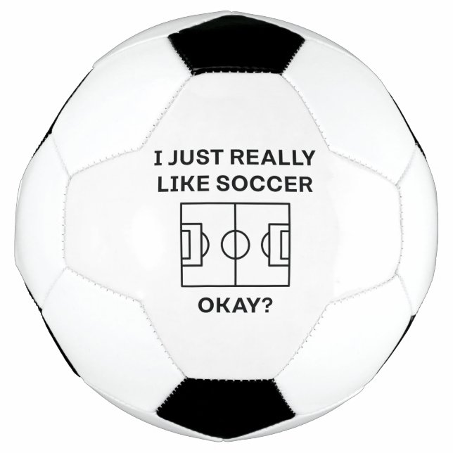 Ich mag Fußball wirklich gut. (Vorderseite)