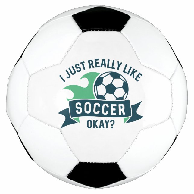 Ich mag Fußball wirklich gut. (Vorderseite)