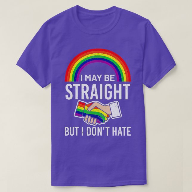 Ich mag gerade sein, aber ich hasse vielleicht LGB T-Shirt (Design vorne)