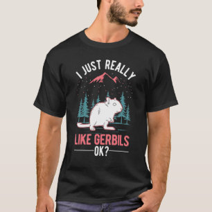 Ich mag Gerbils Racing Rat Gerbil T-Shirt
