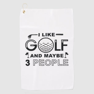 Ich mag Golf und vielleicht 3 Personen Golfhandtuch