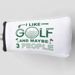 Ich mag Golf und vielleicht 3 Personen Headcover
