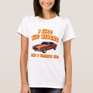 Ich mag große Blöcke u. kann ich nicht liegen T-Shirt