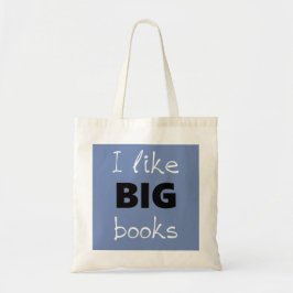 Ich mag GROSSE Buch-Taschen-Tasche Tragetasche