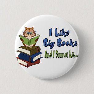 Ich mag große Bücher Button