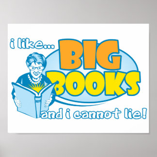 Ich mag große Bücher Poster