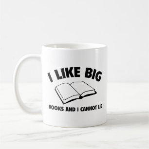 Ich mag große Bücher und ich kann keine Kaffee-Tas Kaffeetasse