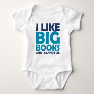 Ich mag große Bücher und ich kann nicht liegen Baby Strampler