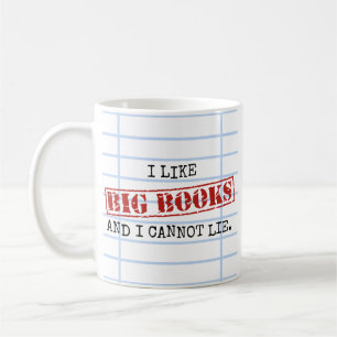 Ich mag große Bücher und ich kann nicht liegen Kaffeetasse
