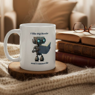 Ich mag große Bücher und ich kann nicht lügen Kaffeetasse