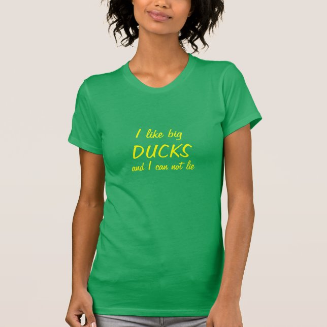 Ich mag große Enten T-Shirt (Vorderseite)