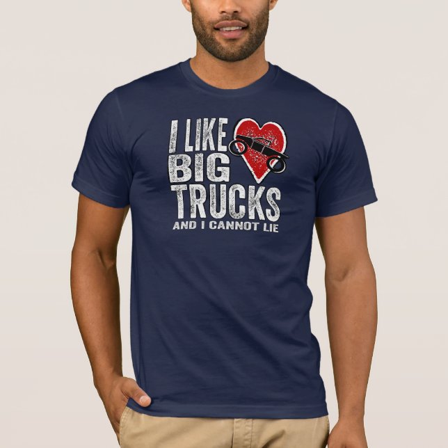 Ich mag GROSSE LKWs T-Shirt (Vorderseite)