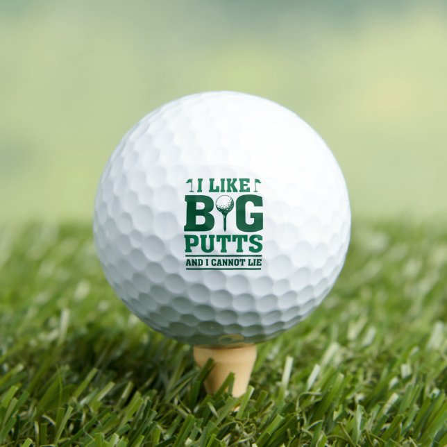 Ich mag große Putten und ich kann nicht lügen Golfball (Insitu T-Shirt)