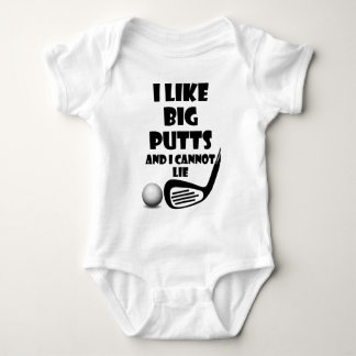 Ich mag große Schläge und ich kann nicht liegen Baby Strampler