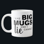 Ich mag große Tasse, ich kann keinen lustigen Spaß Jumbo-Tasse<br><div class="desc">Das ist ein großartiges Geschenk für einen Mitarbeiter,  Freund oder jeden,  der ein Gefühl von Spaß hat. Text,  Schriftart und Farbe können nach Ihren Wünschen geändert werden. Wenn Sie Hilfe bei der Anpassung Ihres Produkts benötigen,  kontaktieren Sie mich bitte über meinen Shop und ich werde Ihnen gerne weiterhelfen.</div>