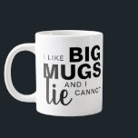 Ich mag große Tasse, ich kann keinen lustigen Spaß Jumbo-Tasse<br><div class="desc">Das ist ein großartiges Geschenk für einen Mitarbeiter,  Freund oder jeden,  der ein Gefühl von Spaß hat. Text,  Schriftart und Farbe können nach Ihren Wünschen geändert werden. Wenn Sie Hilfe bei der Anpassung Ihres Produkts benötigen,  kontaktieren Sie mich bitte über meinen Shop und ich werde Ihnen gerne weiterhelfen.</div>